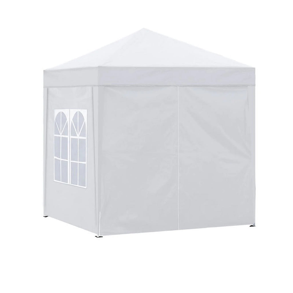 Clipop Portable 10x10ft Pop Up Gazebo, Instant Canopy Waterproof Anti-UV Shelter with 4 Side Panels & Carry Bag,Blue