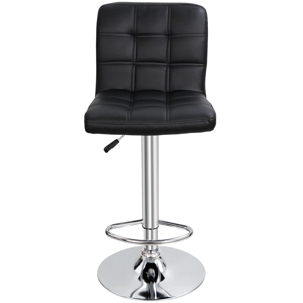 ZENY Height Adjustable Home Bar Stool Set 360-Degree Swivel, Set of 2