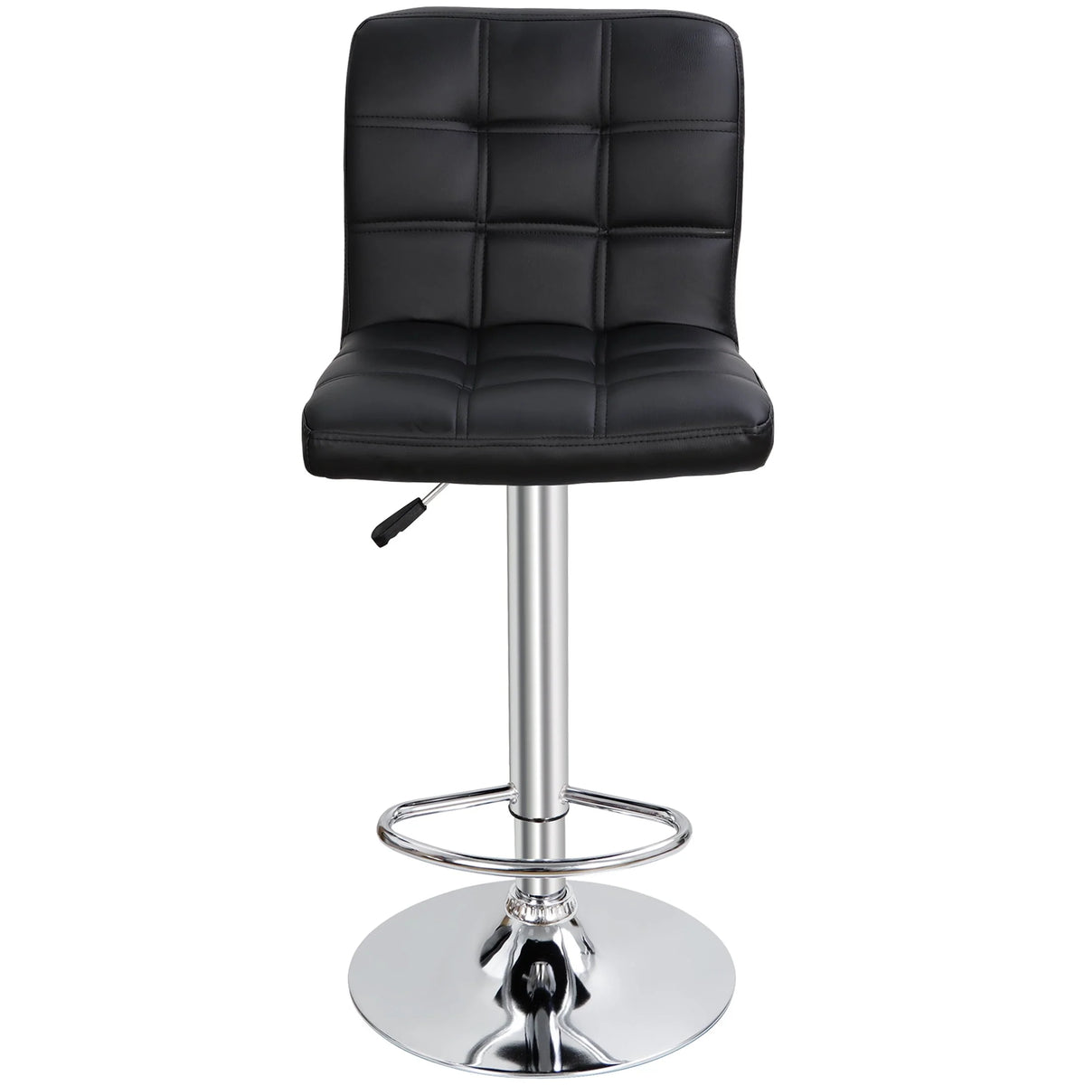 ZENY Height Adjustable Home Bar Stool Set 360-Degree Swivel, Set of 2