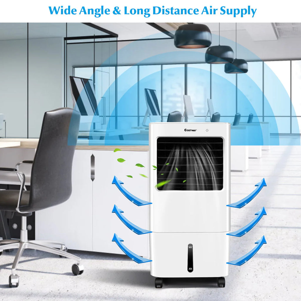 Costway Evaporative Portable Air Cooler Fan & Humidifier w/ Remote Control 7.5 Timer
