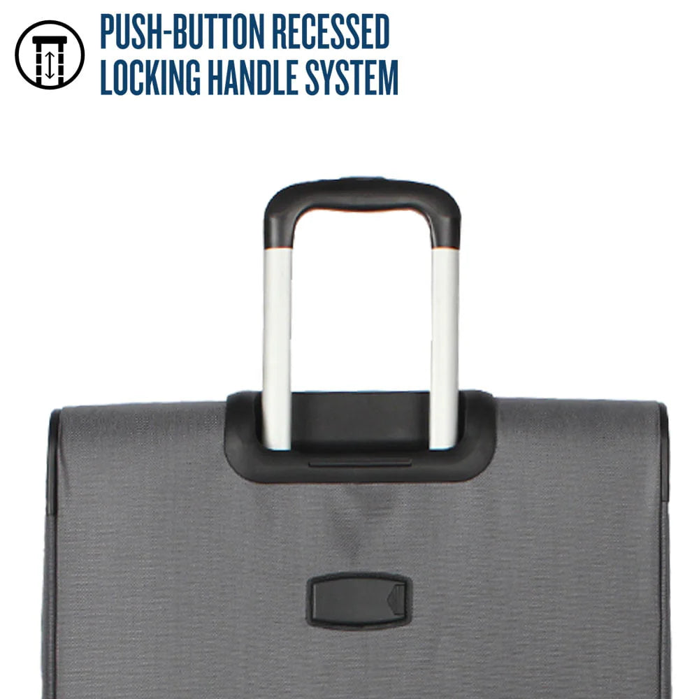 Protege, Arendale Soft Side 32 Jumbo Expandable Checked Luggage, Charcoal