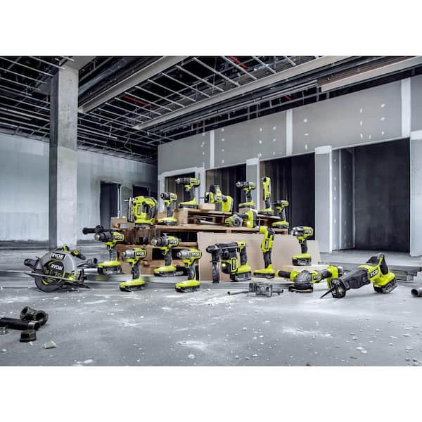 ONE+ HP 18V Brushless Cordless 1/2 in. Hammer Drill Kit with (1) 4.0 Ah High Performance Battery, Charger, and Tool Bag