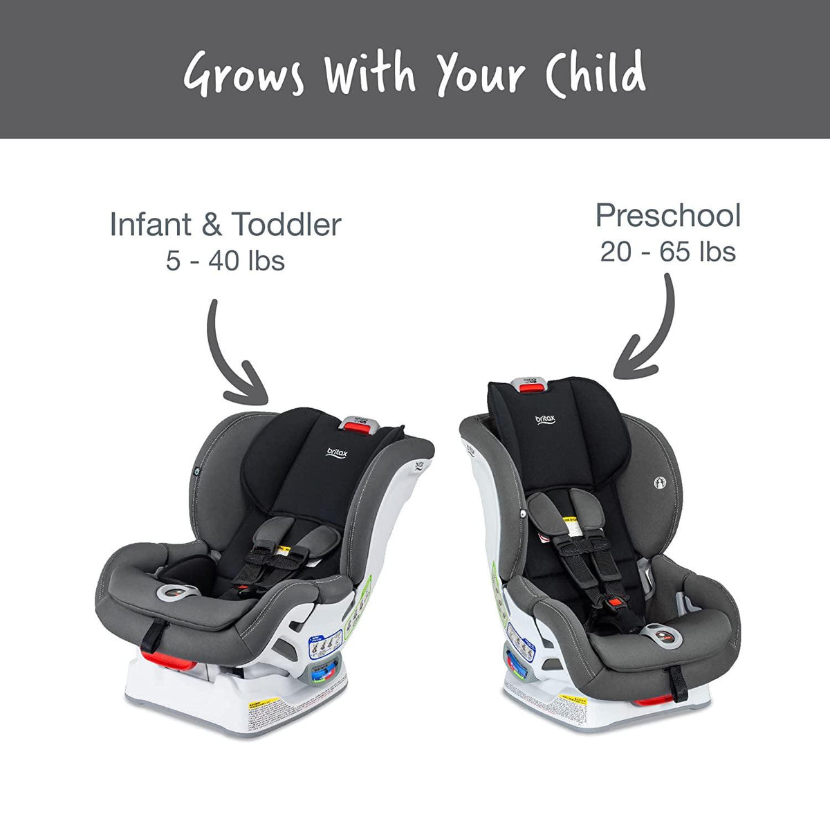 Britax Marathon Clicktight Convertible Car Seat. Mod Black SafeWash