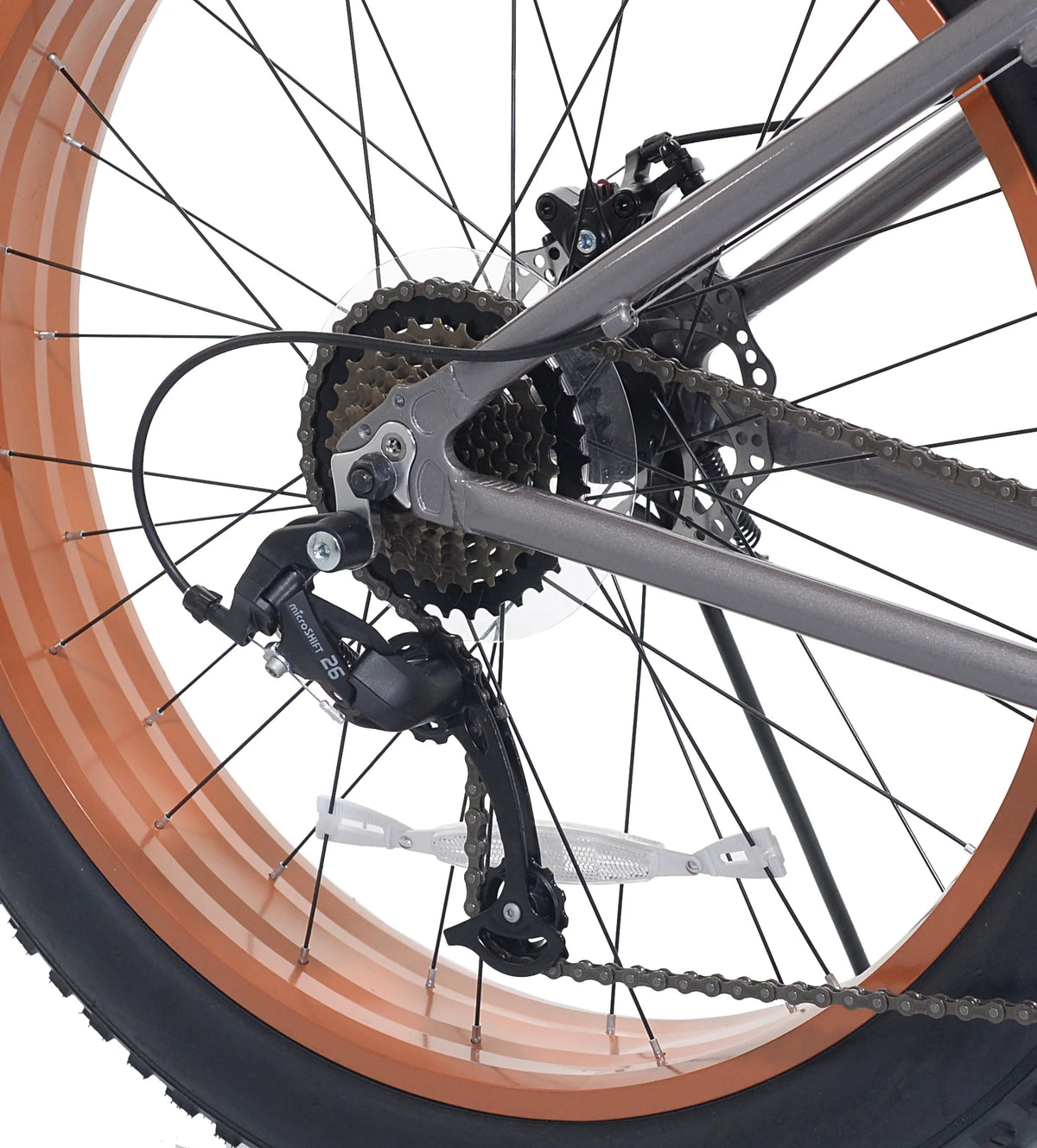 Ozark Trail Fat Tire Bike, 26" Wheels, Fits Teen & Adult Riders 5'2"-5'10", Unisex, Gray