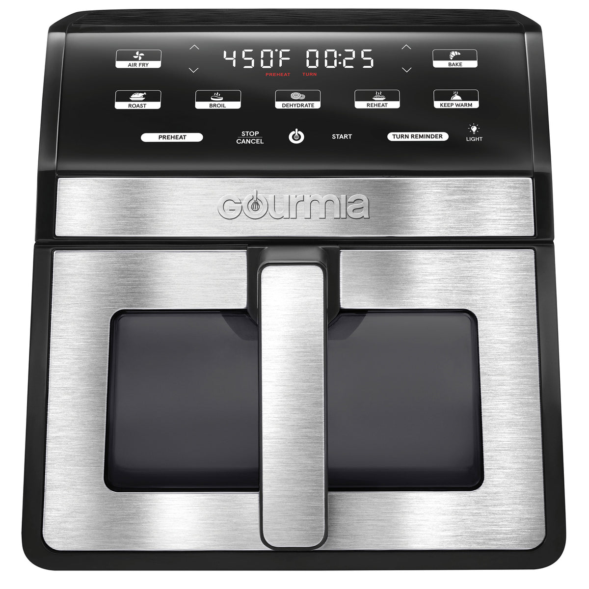 Gourmia 8-Quart Digital Air Fryer with Window & Light