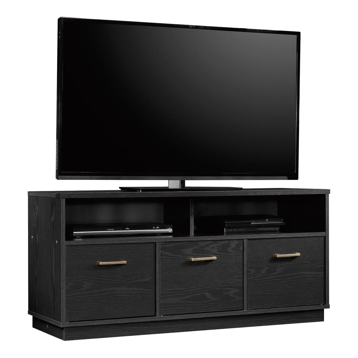 Mainstays 3-Door TV Stand Console for TVs up to 50", Blackwood Finish
