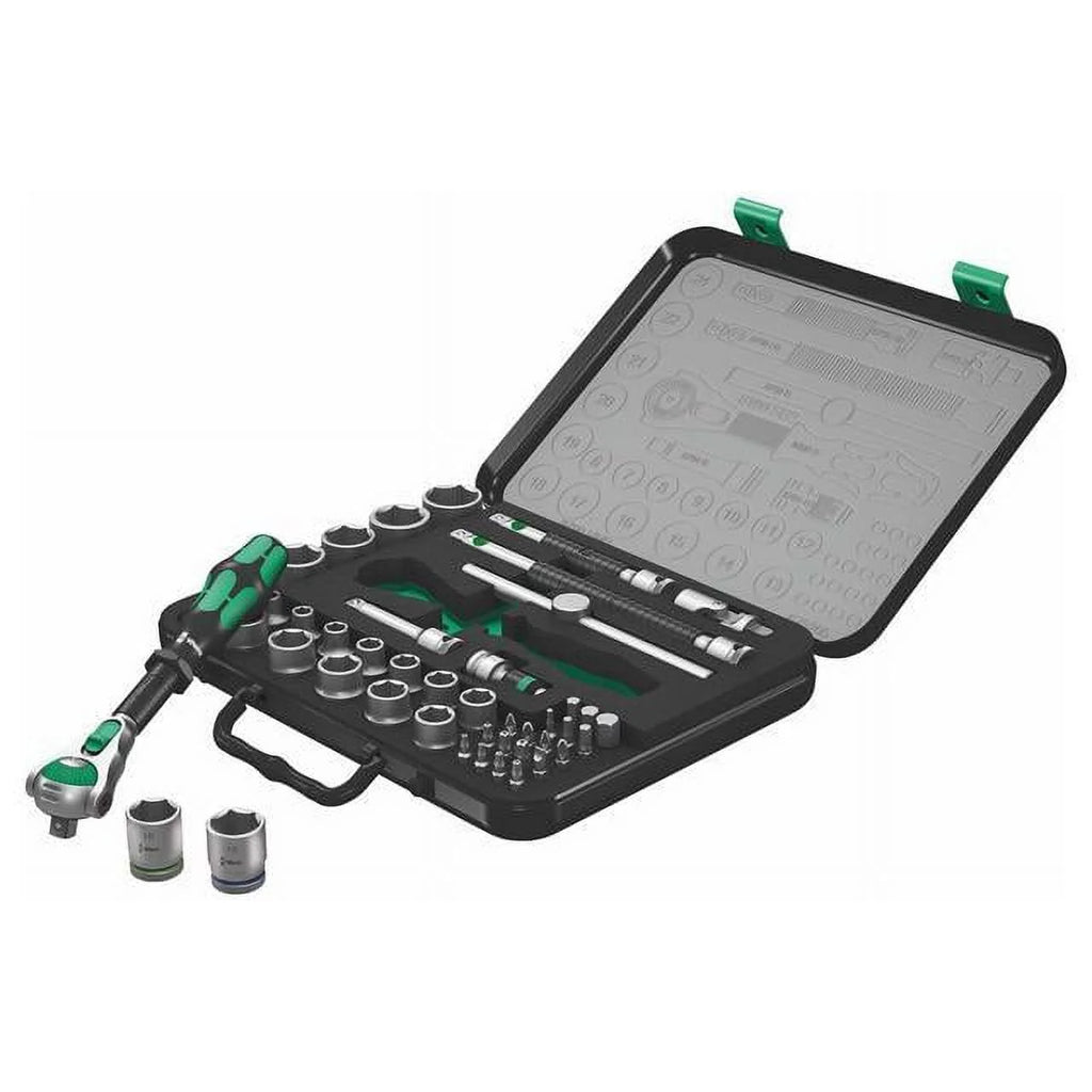 Wera Zyklop Metric 1/4 & 1/2" Drive Speed Ratchet Socket/Bit Set (43-Piece Set)
