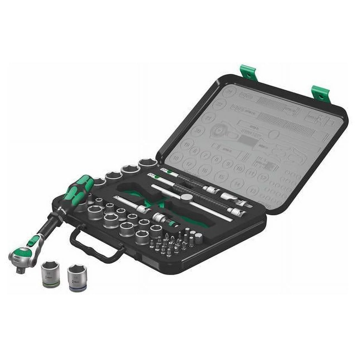 Wera Zyklop Metric 1/4 & 1/2" Drive Speed Ratchet Socket/Bit Set (43-Piece Set)