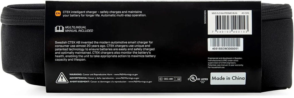 CTEK MXS 5.0 40-206 4.3 Amps 12V Fully Automatic Automotive Battery Charger