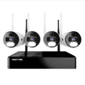 Night Owl 10 Channel 4K Bluetooth Wi-Fi NVR with 1TB Hard Drive and 4 Wi-Fi IP 4K Spotlight Cameras with 2-Way Audio and Audio Alerts and Sirens