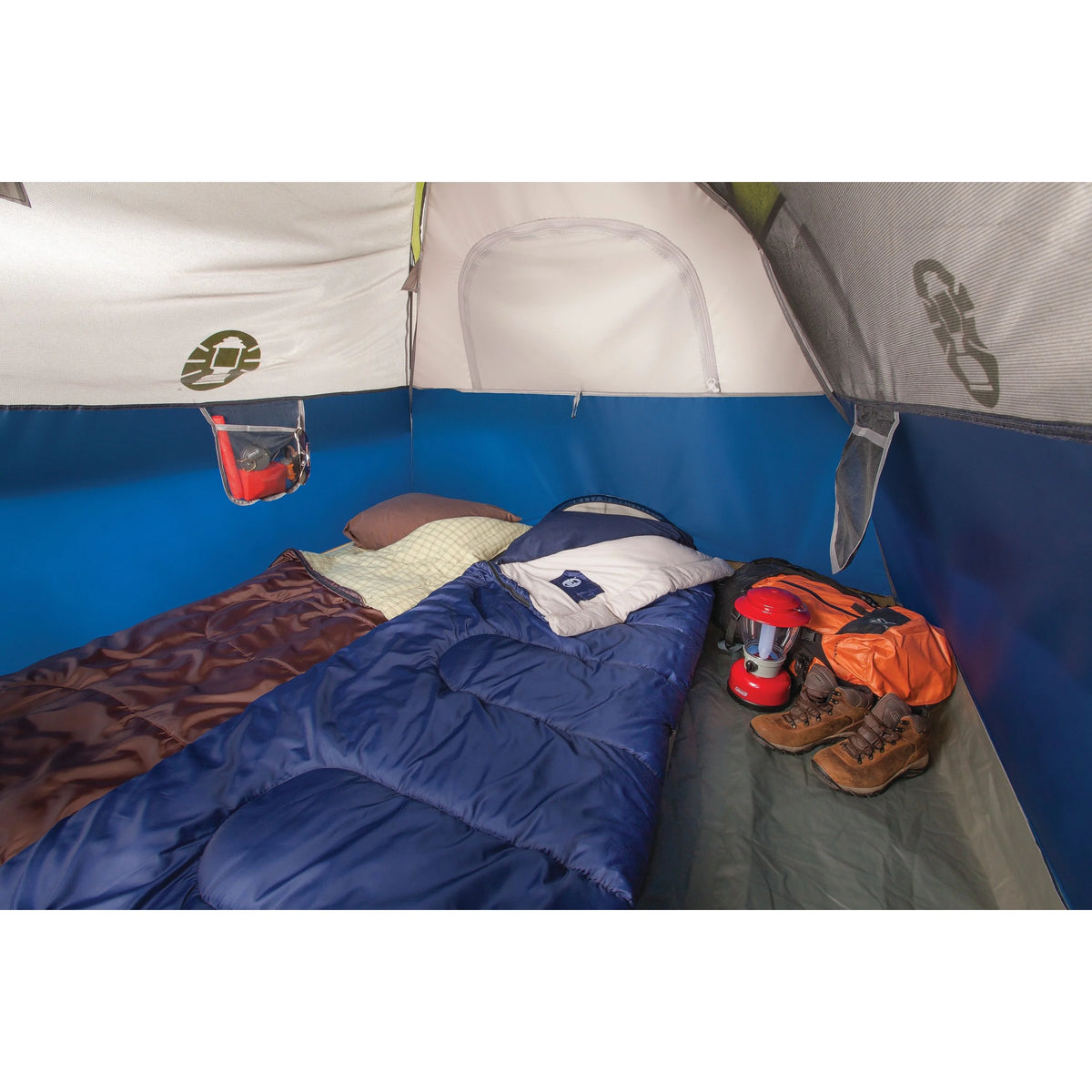 Coleman Sundome 4-Person Camping Tent, 1 Room, Blue