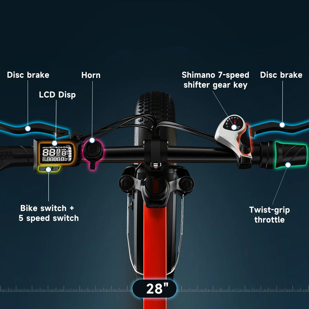 1000W Foldable ebike for adult 80+miles 28+mph battery removable 20 inch fat tyre ebike for all terrain