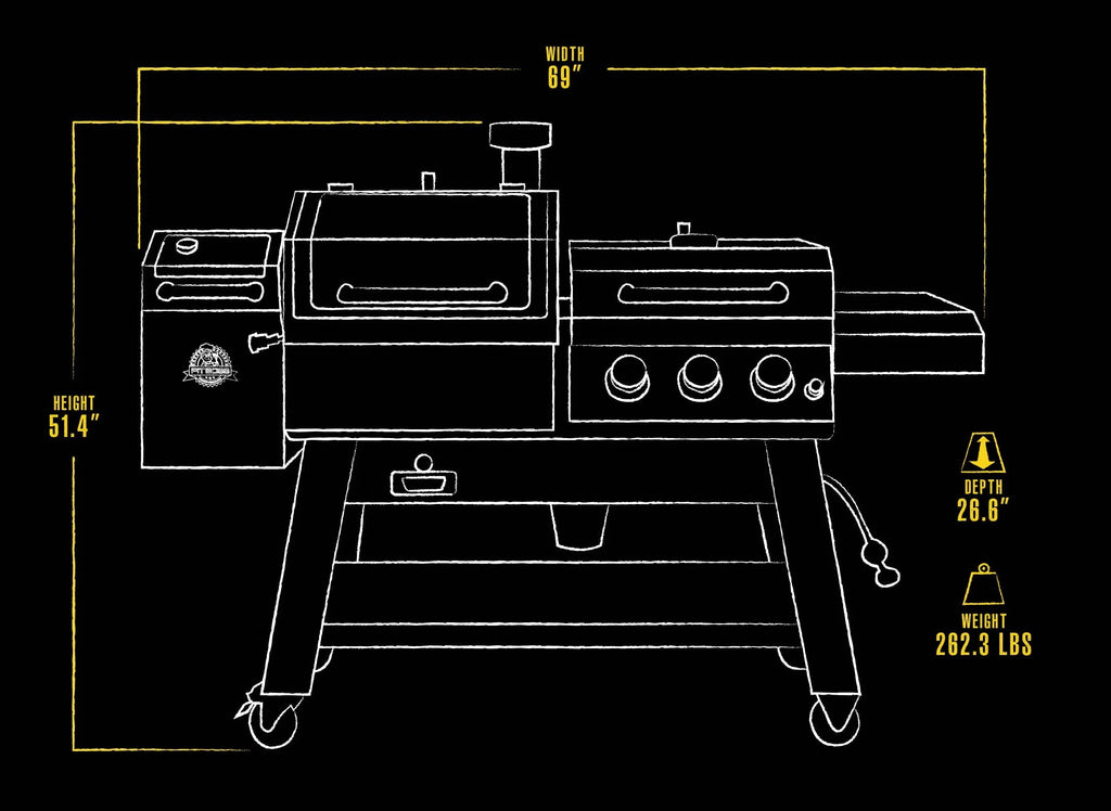 Boss Platinum KC Combo, Wi-Fi? and Bluetooth? Wood Pellet and Gas Grill