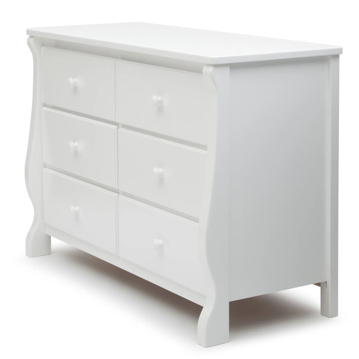 Delta Children Universal 6 Drawer Dresser with Interlocking Drawers - Greenguard Gold Certified, Grey