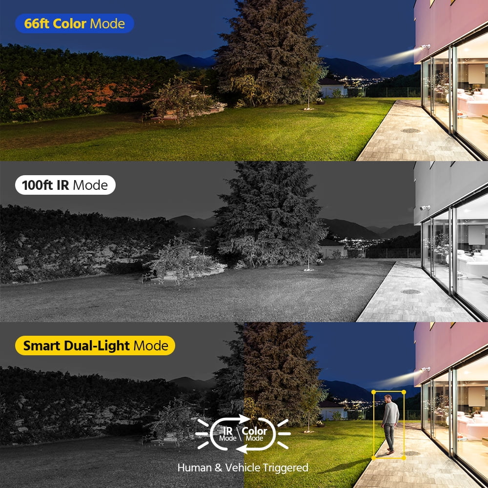 ANNKE 4K Security Camera System, 8CH 8MP AI DVR with Human & Vehicle Detection, 0TB HDD and 8x4K IP67 Bullet Home & Surveillance Cameras, Easy Remote View, Smart Dual Light