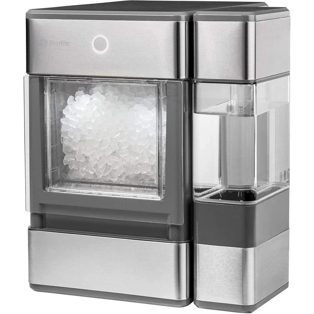 2025 GE Profile OPAL01GEPKT Opal | Countertop Nugget Ice Maker, Stainless Steel Wrap with Gray Accents & LED Lighting