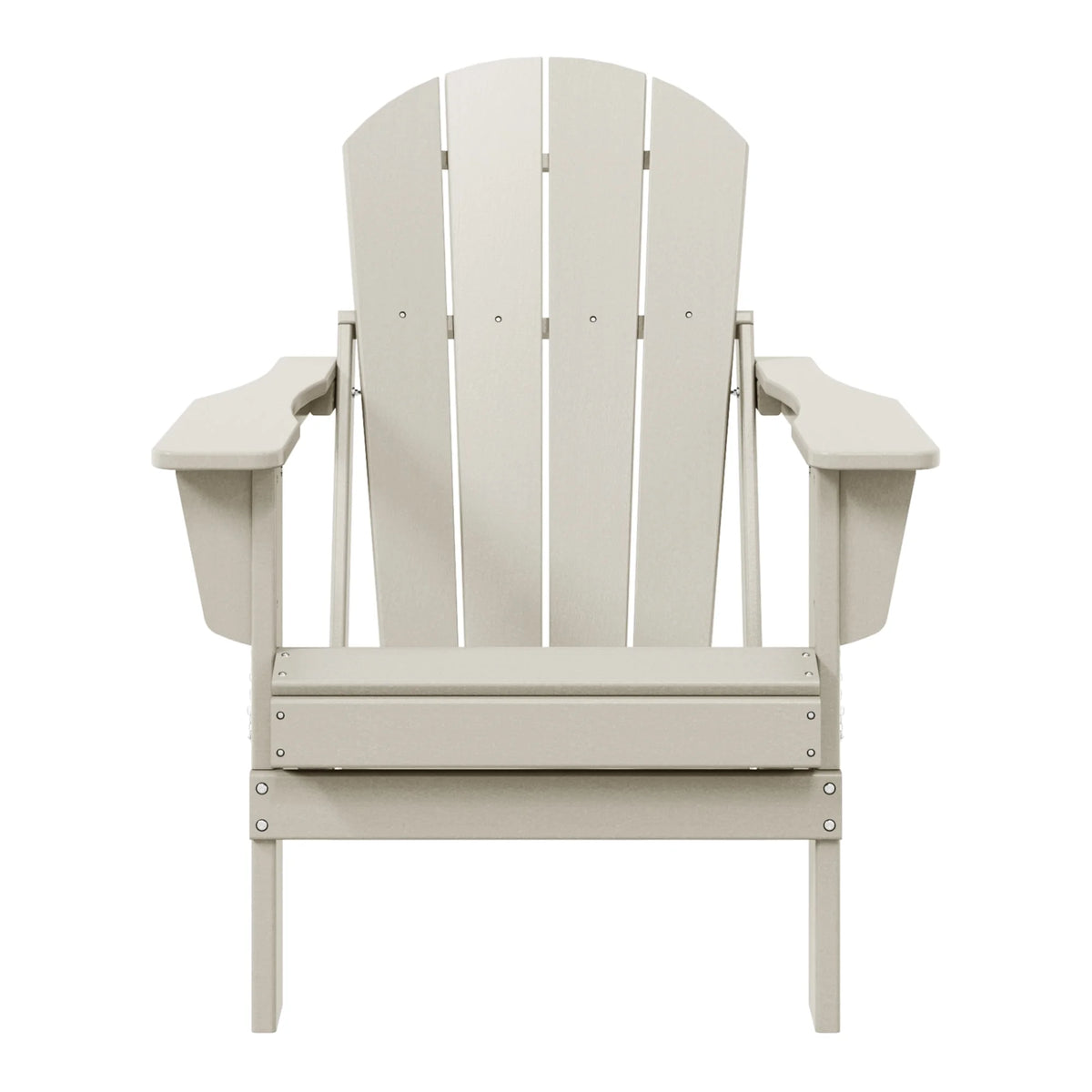 Westintrends Outdoor Folding HDPE Adirondack Chair, Patio Seat, Weather Resistant, Dark Brown