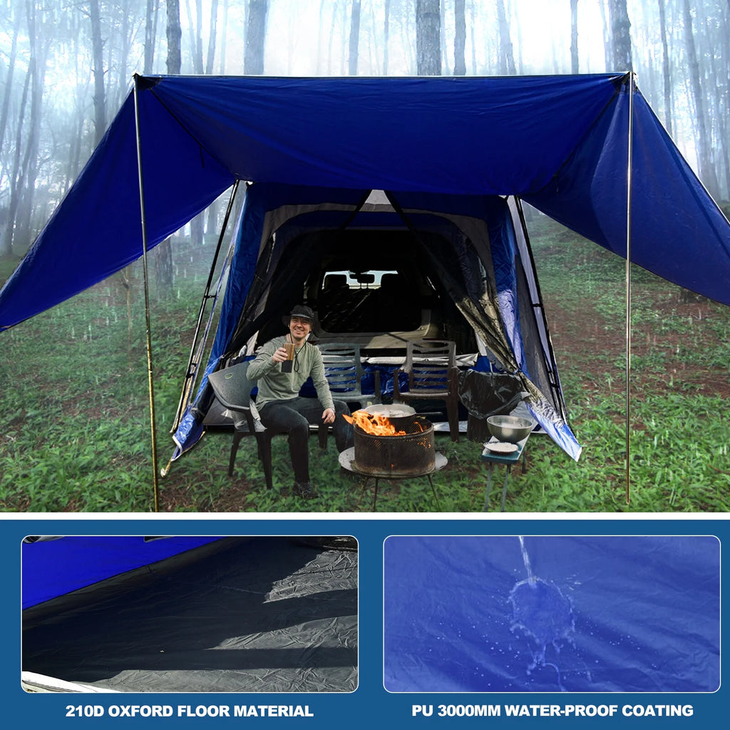 NAIZEA SUV Tent Automatic Camping Tent 10'x10' Waterproof Camping Tent 8 Person