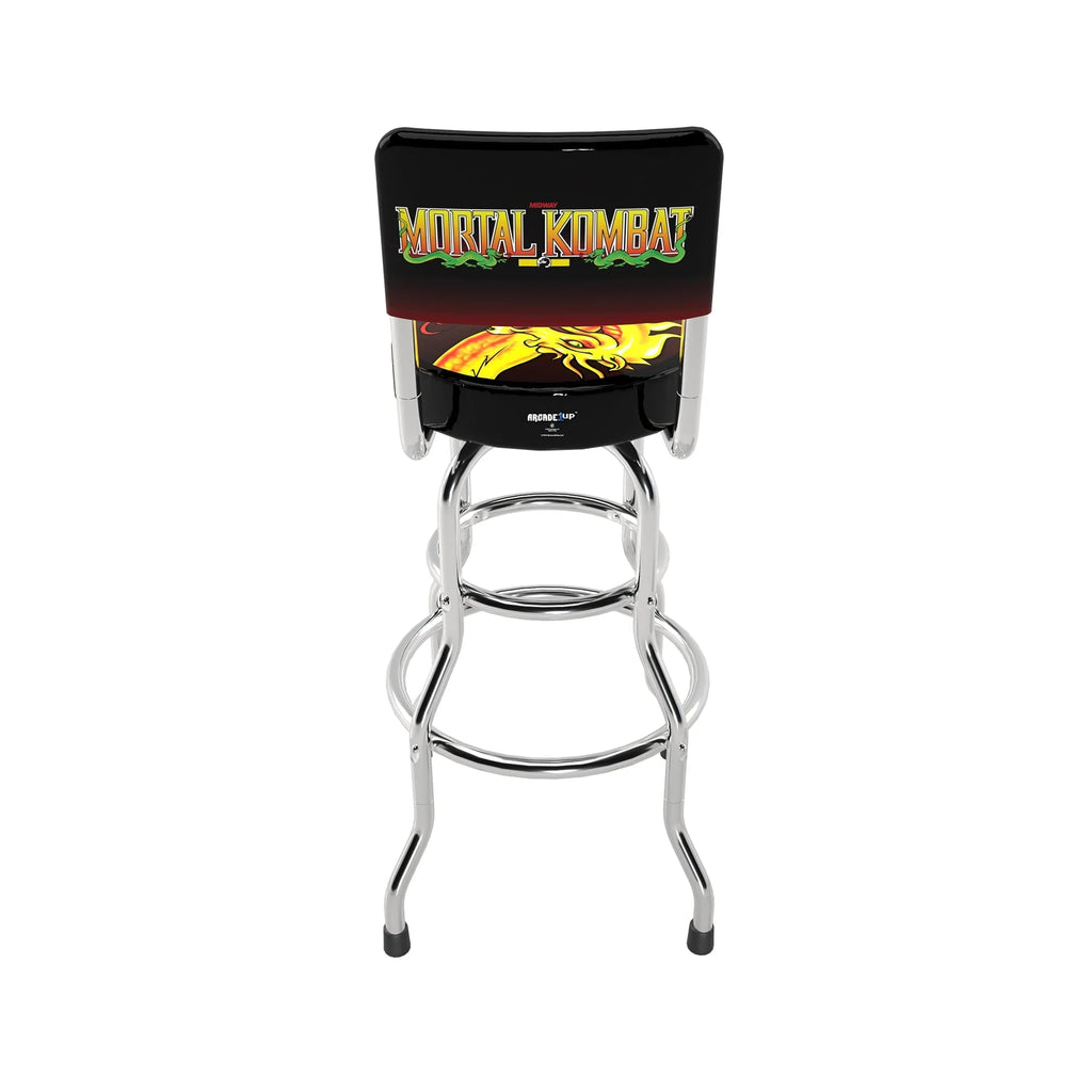 Arcade1UP Midway Legacy Mortal Kombat High Back, Adjustable Height, Video Game Stool with Swiveling Padded Seat, Orin Edition