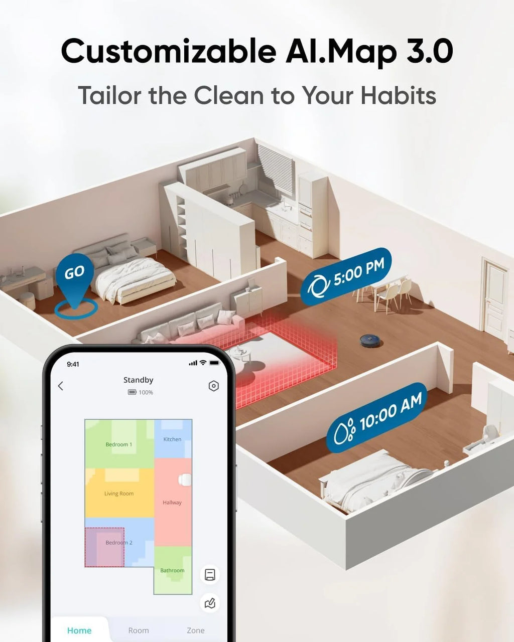 eufy restored X10 Pro Omni Robot Vacuum and Mop Combo, 8,000 Pa Suction, Dual Mops, Auto Mop Washing, Auto Drying, Self-Emptying(Refurbished Acceptable