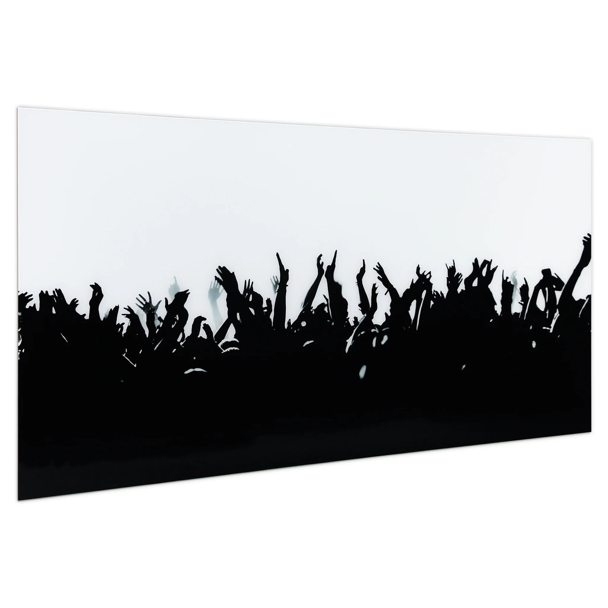 Empire Art Direct Blue Splash Frameless Free Floating Tempered Glass Panel Graphic Wall Art, 72" x 36", Ready to Hang