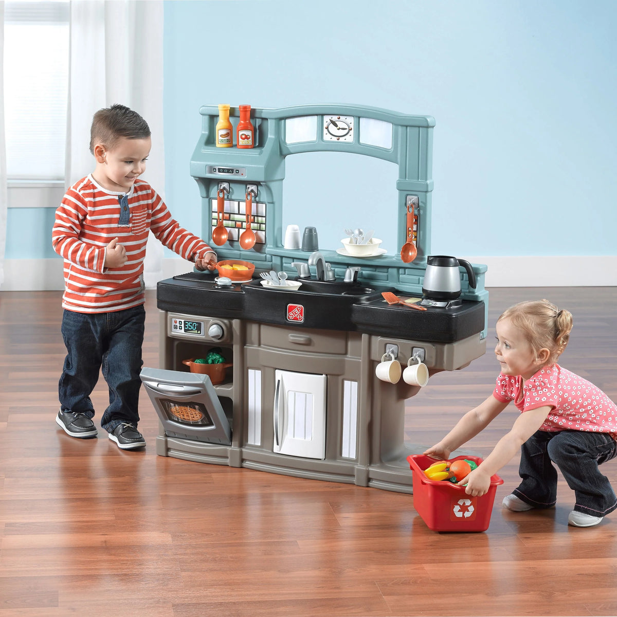Pretend Play Kids Best Chef's Toy Cooking Kitchen Set with Accessories