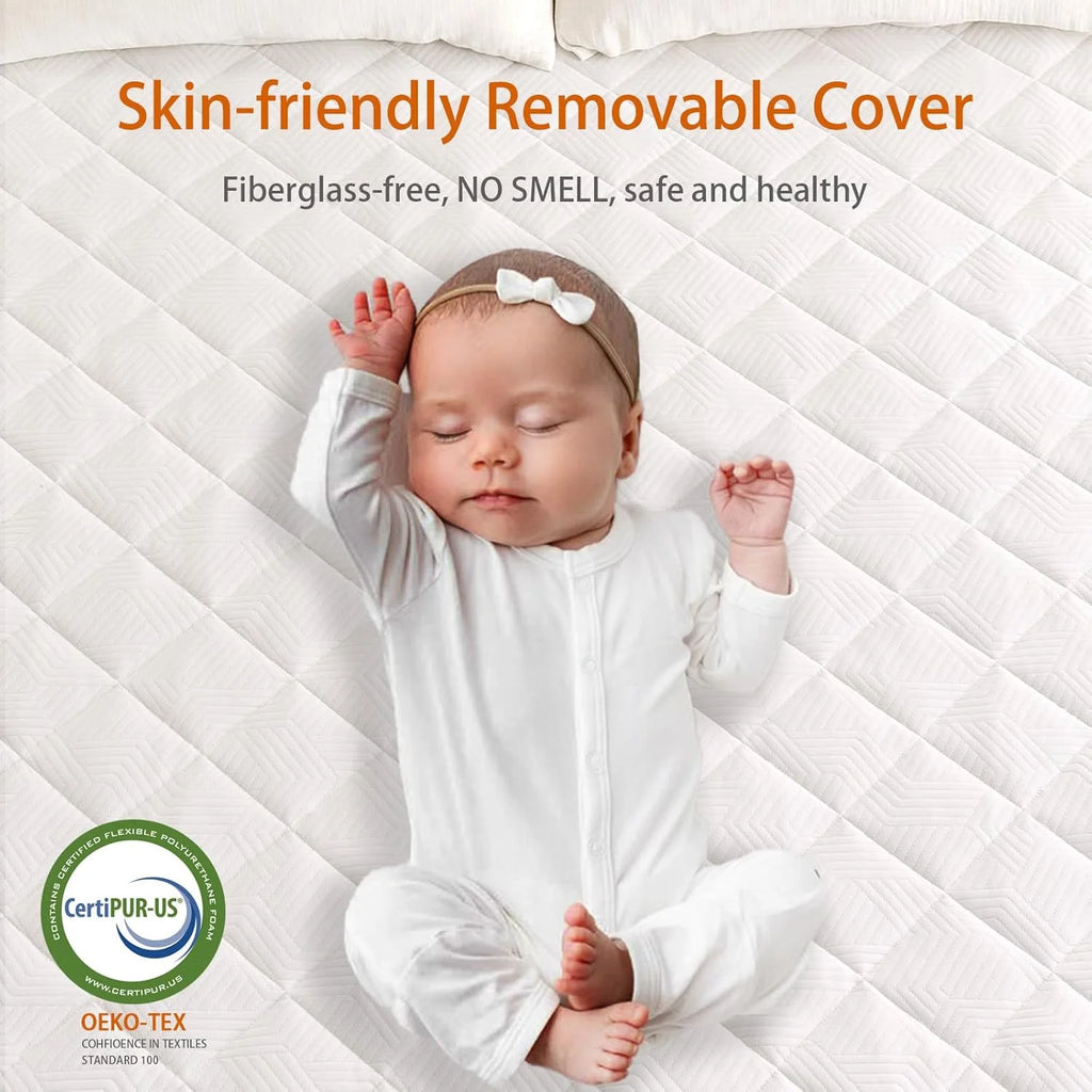 Extra Firm Mattress Topper 3 Inch, Pain Relieving Foam Bed Topper for Extra Support, High-Density Foam Mattress Pad with Removable Cover, No Smell, CertiPUR-US Certified