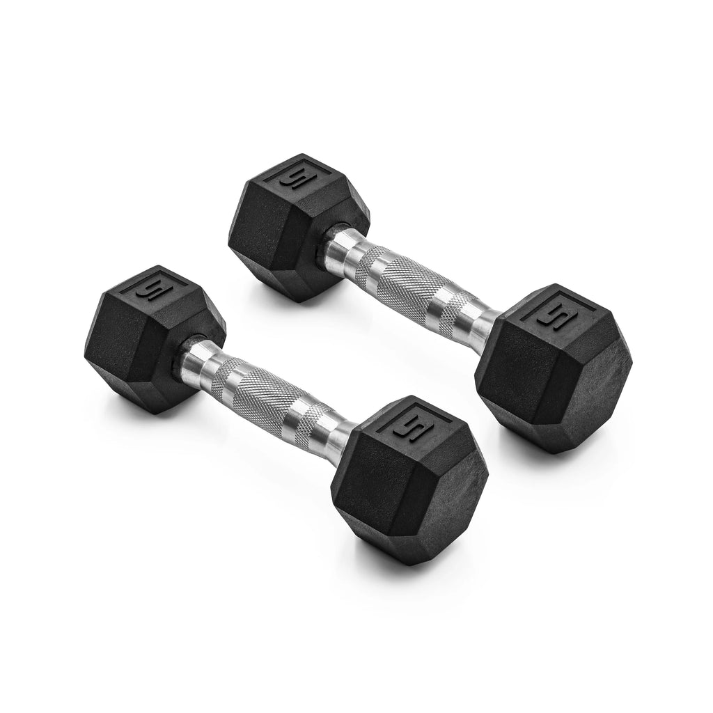 CAP 150lb Rubber Hex Dumbbell Set