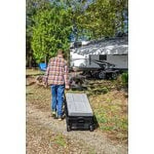Camco CAM-750 75-Liter Portable Compact Fridge/Freezer | Features Bluetooth Capable Remote Access & 2 Compartments w/Dual Zone Cooling | Adjusts from -4 F to 68 w/2 Cooling Modes ECO & MAX (51520)