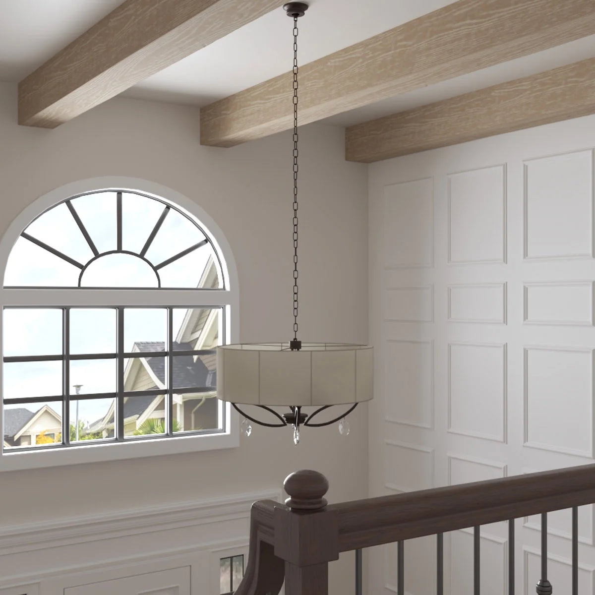 Ekena Millwork 3 1/2"W x 3 1/2"H x 120"L 3-Sided (U-Beam) Mena HeritageTimber Faux Wood Ceiling Beam, Kona Brown