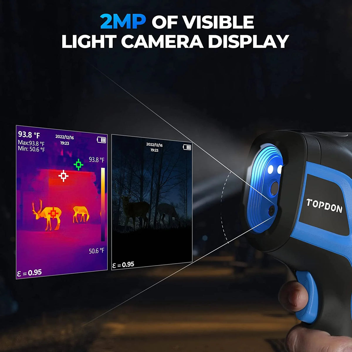 Thermal Imaging Camera TOPDON TC005 256 x 192 IR High Resolution Dual-Camera -4F~1022F Handheld Infrared Thermal Imager