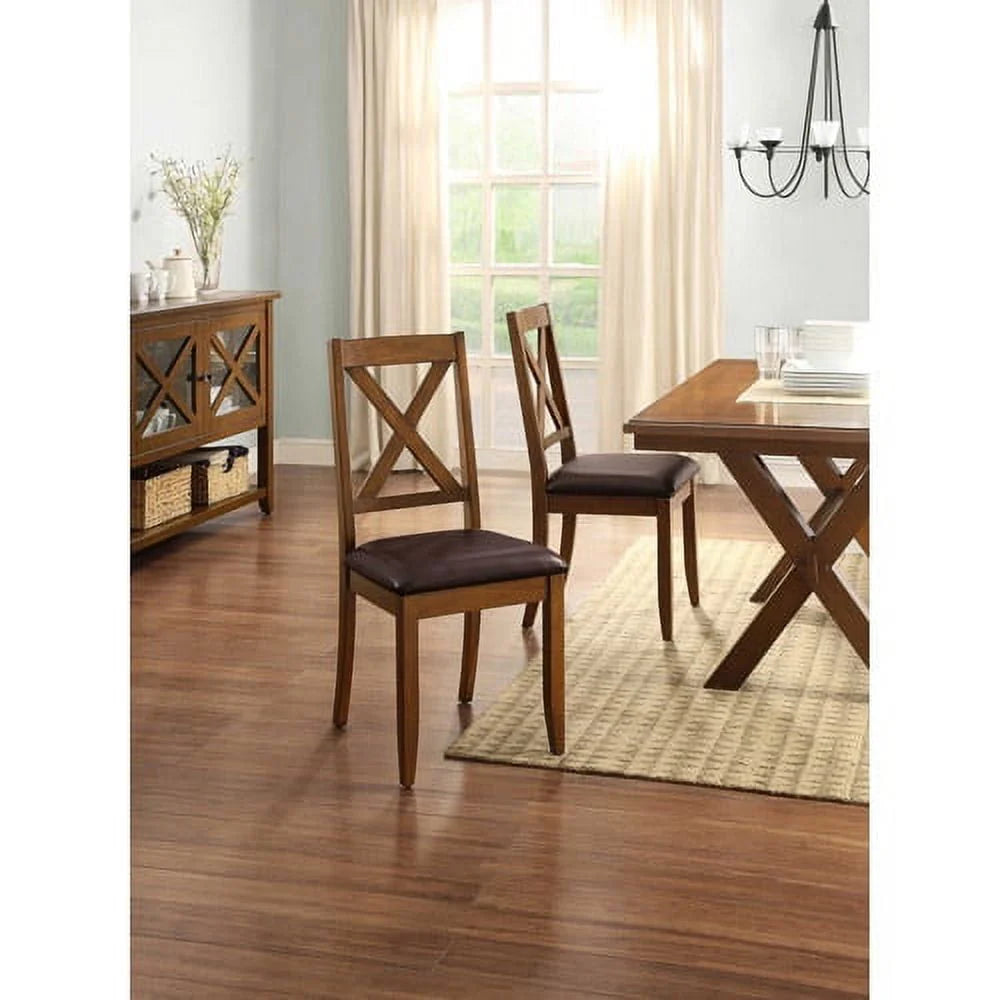 Better Homes & Gardens Maddox Crossing Dining Chair, Set of 2, Brown