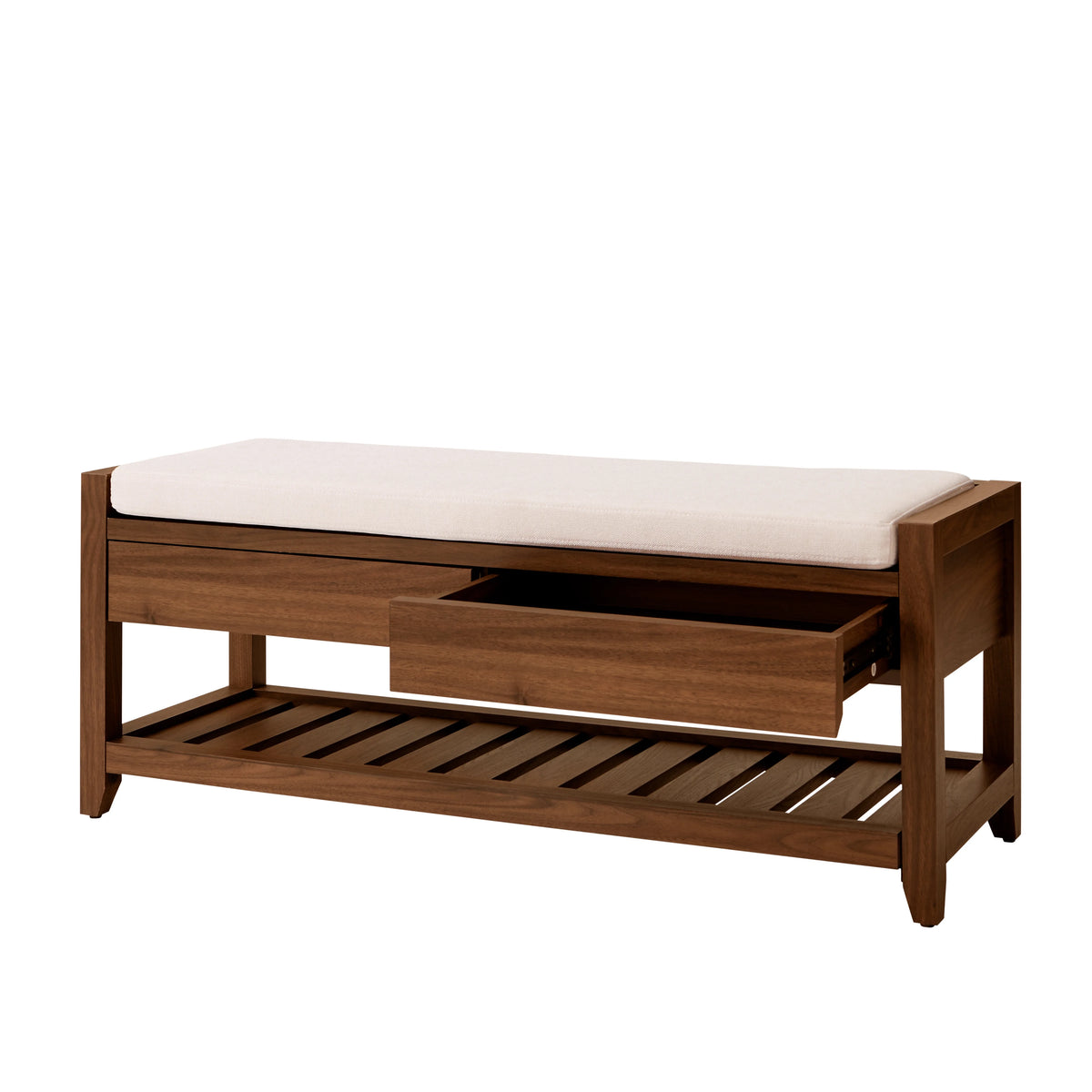 Better Homes & Gardens Reading 45" Bench, Walnut Finish