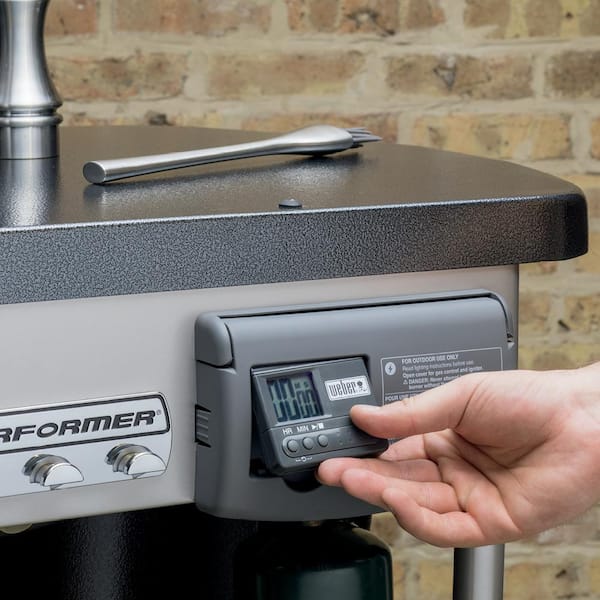 22 in. Performer Deluxe Charcoal Grill in Copper with Built-In Thermometer and Digital Timer
