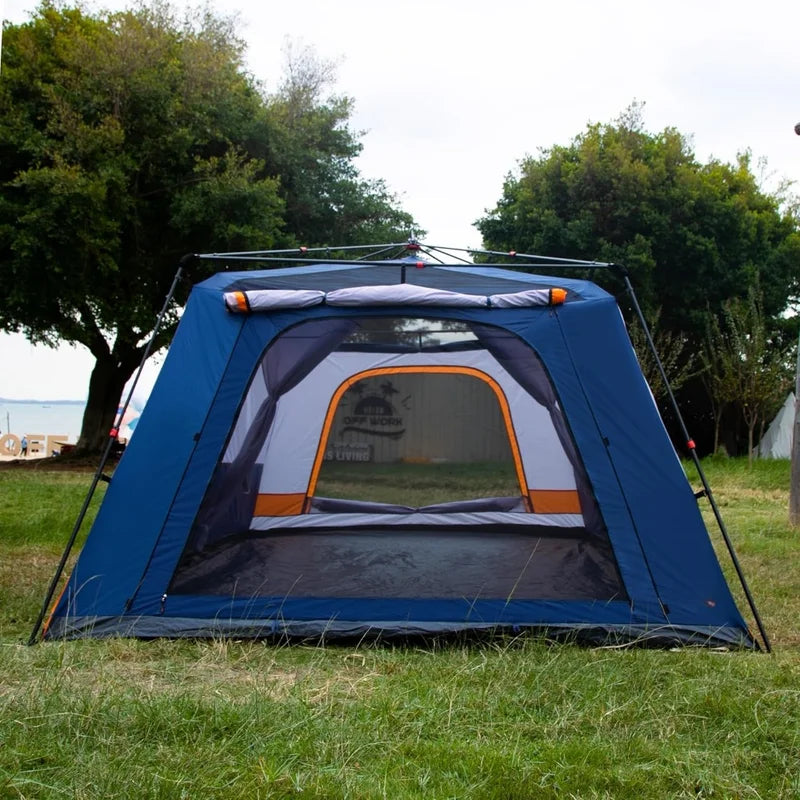 Instant Tent 12 Person, 2 Rooms, 2Top Windows 3Doors and 3Windows with Mesh, Waterproof, Big Tent for Outdoor Camping
