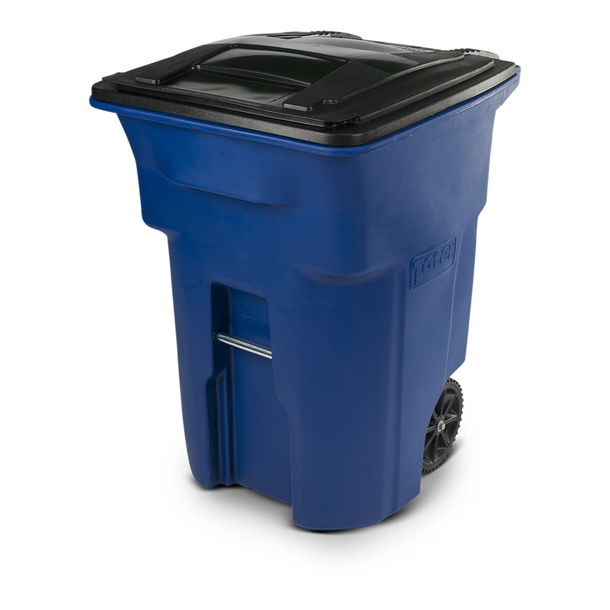 Toter Trash Can Greenstone With Wheels And Lid, 96 Gallon