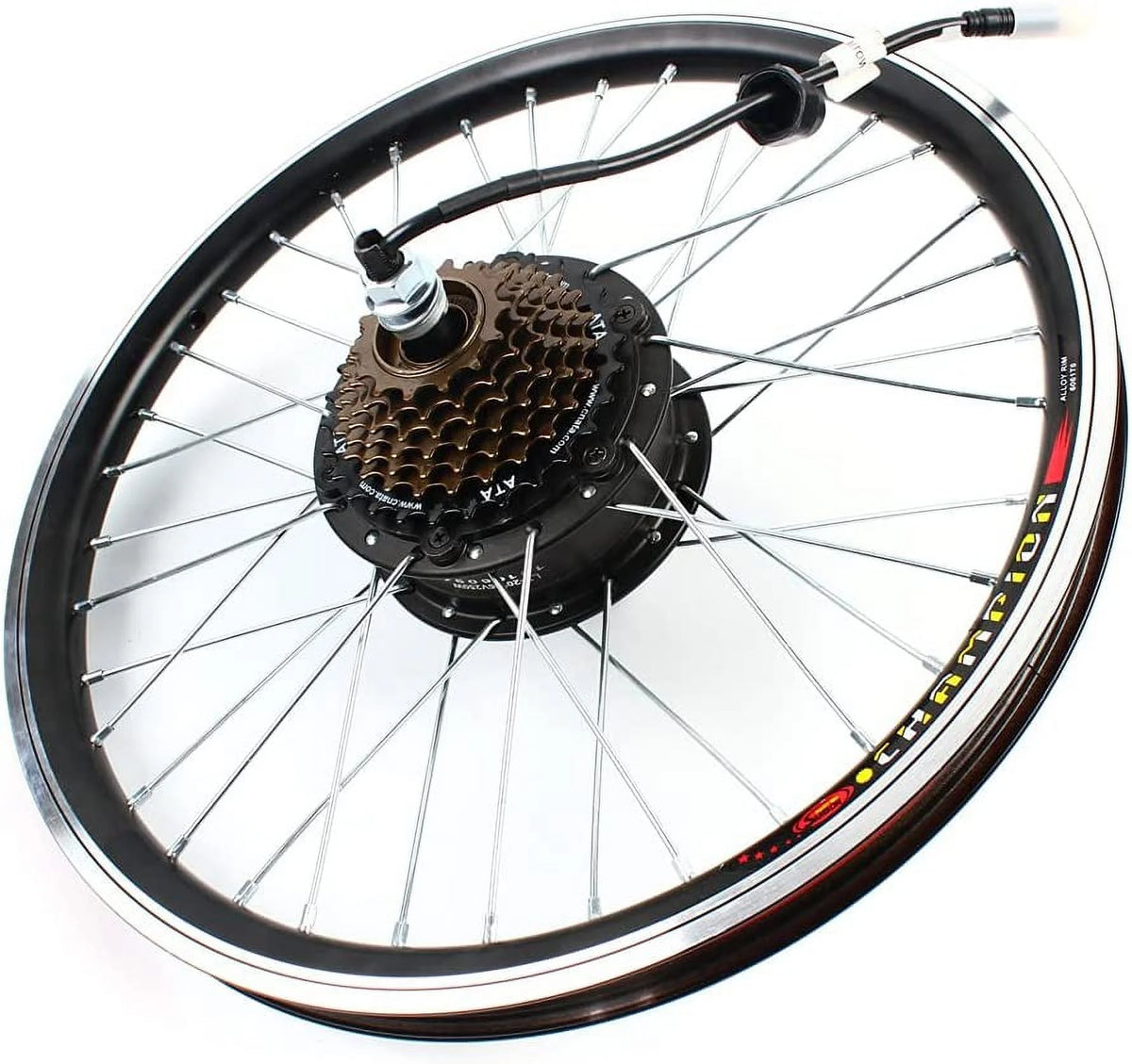FETCOI 20" Rear Wheel Hub Electric Bike Conversion Kit, 36V 250W E-Bike Powerful Hub Motor Kit with SW-810LED Display Waterproof Wire Front Wheel Hub Assembly Motor Kit
