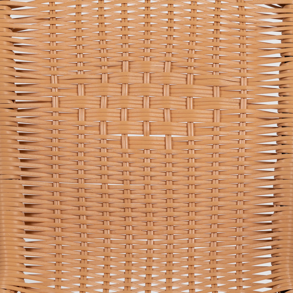 Emma + Oliver Indoor/Outdoor Stacking Rattan Restaurant Patio Chairs, Set of 2, Gray