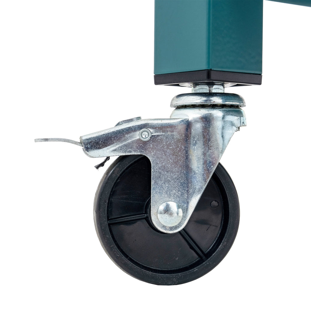 Permasteel 80-Qt Outdoor Steel Patio Cooler with Removable Basin, Rolling Cooler with Wheels, Teal Green