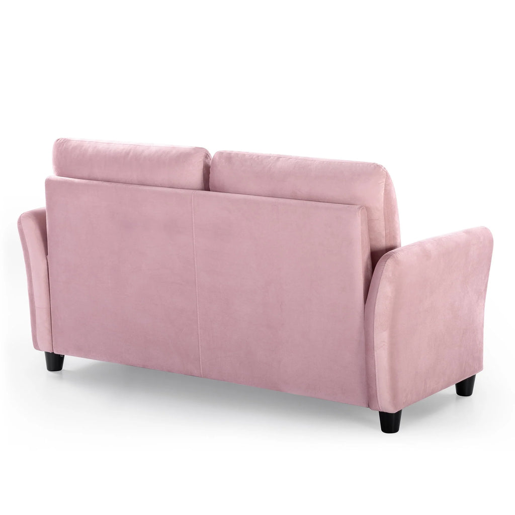 Ember Interiors Ricardo Loveseat, Blush Velvet