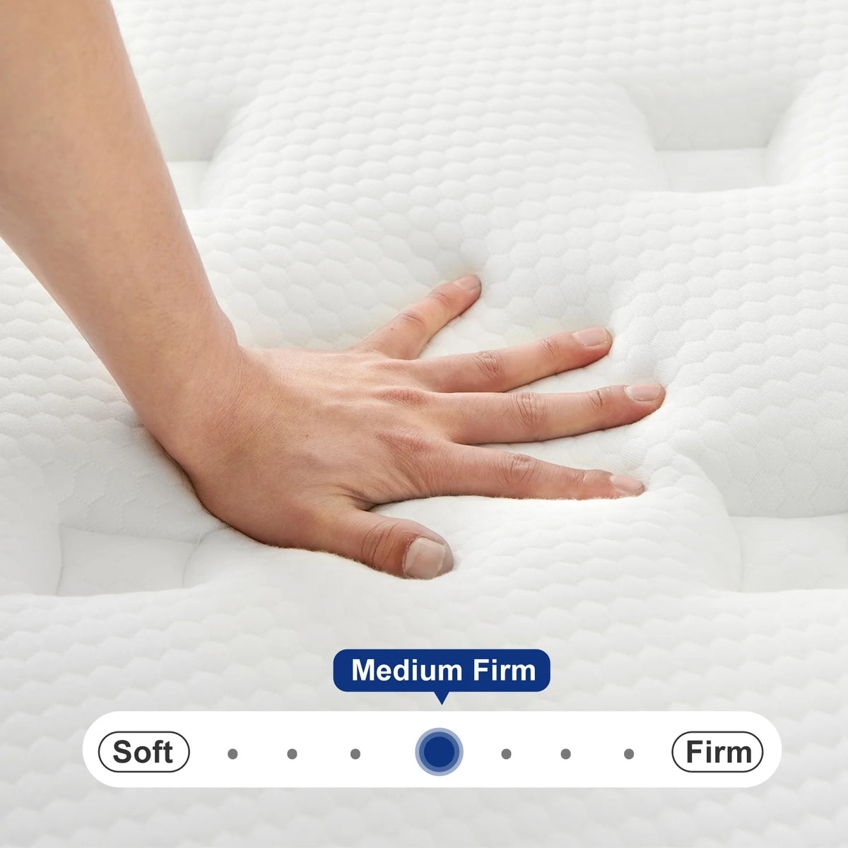 Queen Mattress, JIAVA 12" Medium Memory Foam & Spring Hybrid Mattress, Support for Adult