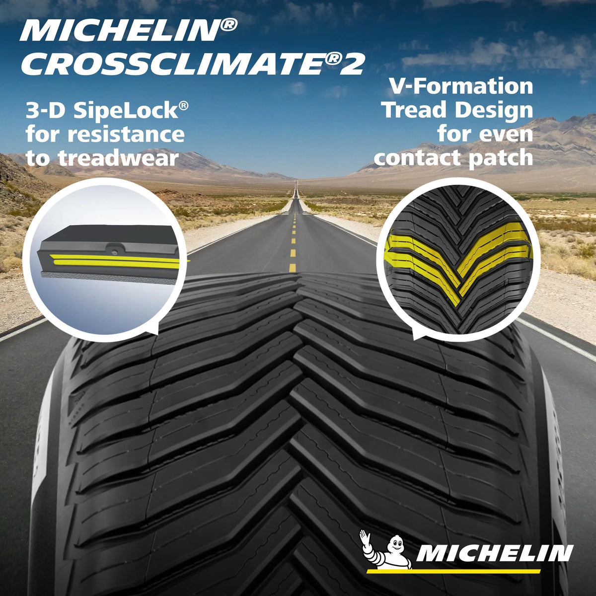 Michelin CrossClimate2 All-Season 225/65R17 102H Tire