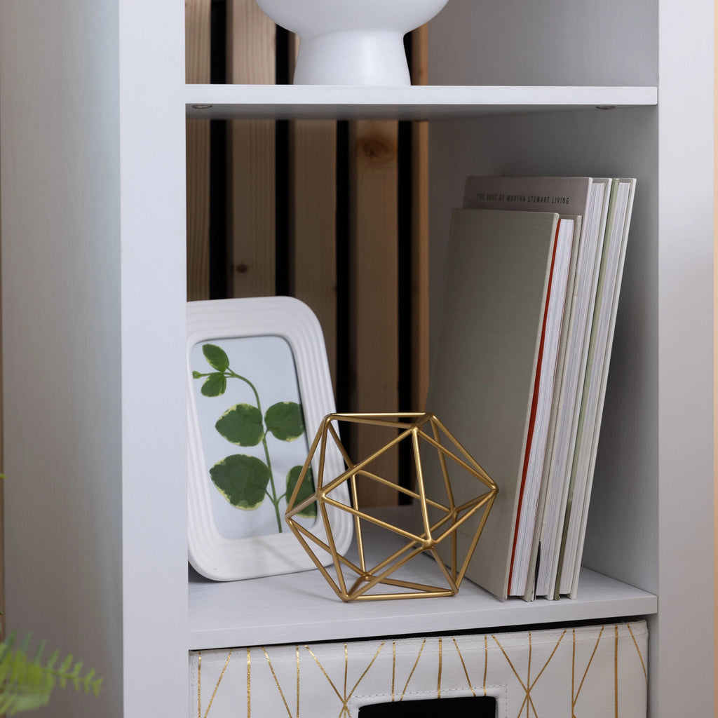 Better Homes & Gardens 4-Cube Vertical Storage Organizer, White Texture