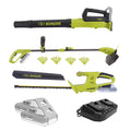 Sun Joe 24V Cordless Garden Combo Kit W/ Leaf Blower, Grass Trimmer, & Hedge Trimmer, 2 x 2.0-Ah Batteries + Charger