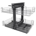 VADANIA Blind Corner Pull Out Cabinet Organizer for 32" Cabinet, Soft Close, Min Opening 14", 2-tier
