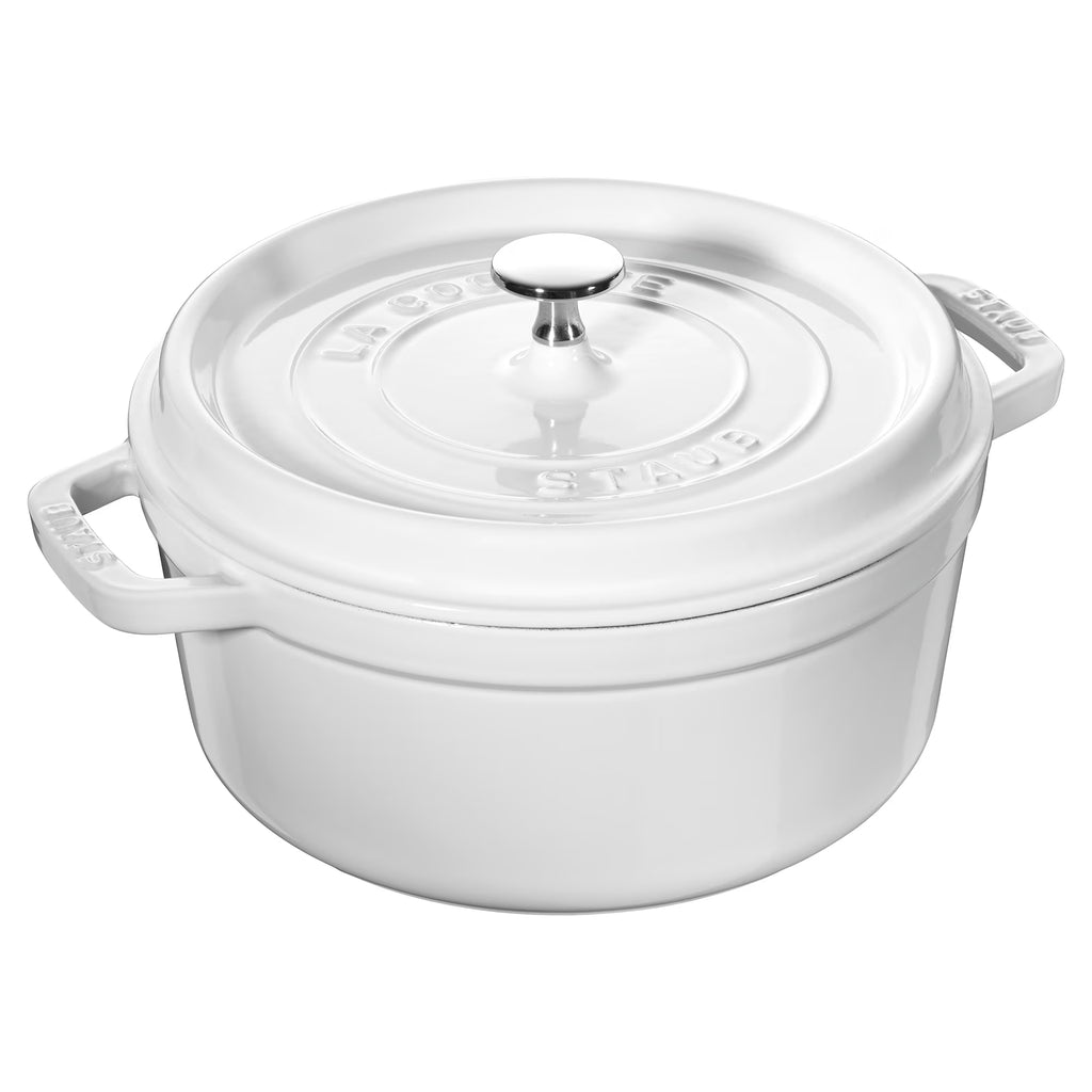 Staub Cast Iron 4-qt Round Cocotte - Matte Black
