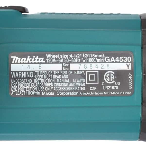 8 Amp 1 in. Corded SDS-Plus Concrete/Masonry AVT Rotary Hammer Drill with 4-1/2 in. Corded Angle Grinder with Hard Case
