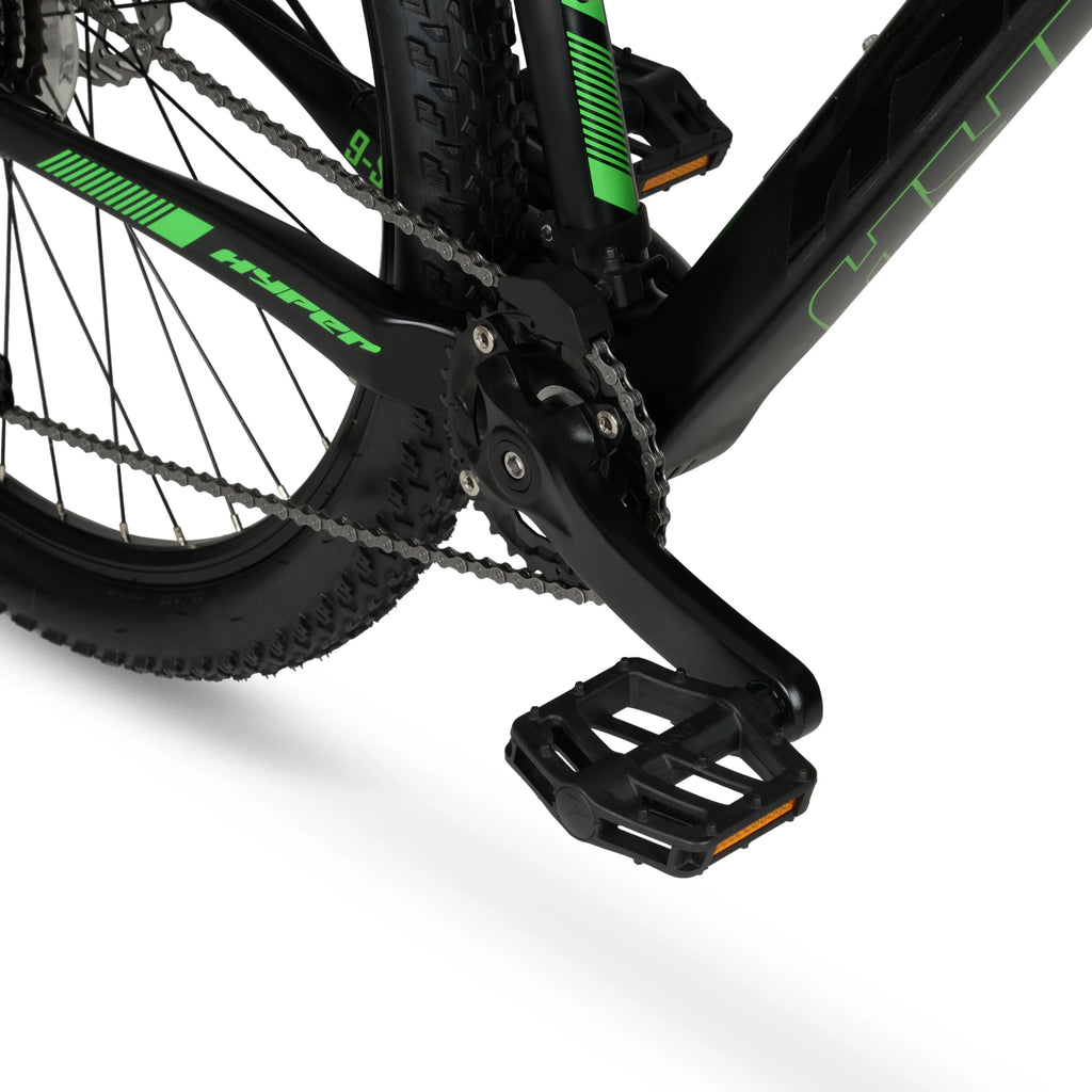 Hyper 29" Carbon Fiber Men's Mountain Bike, Black/Green