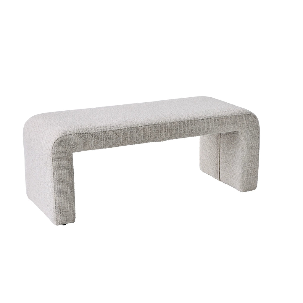Better Homes & Gardens Juliet Velvet Waterfall Bench, Beige