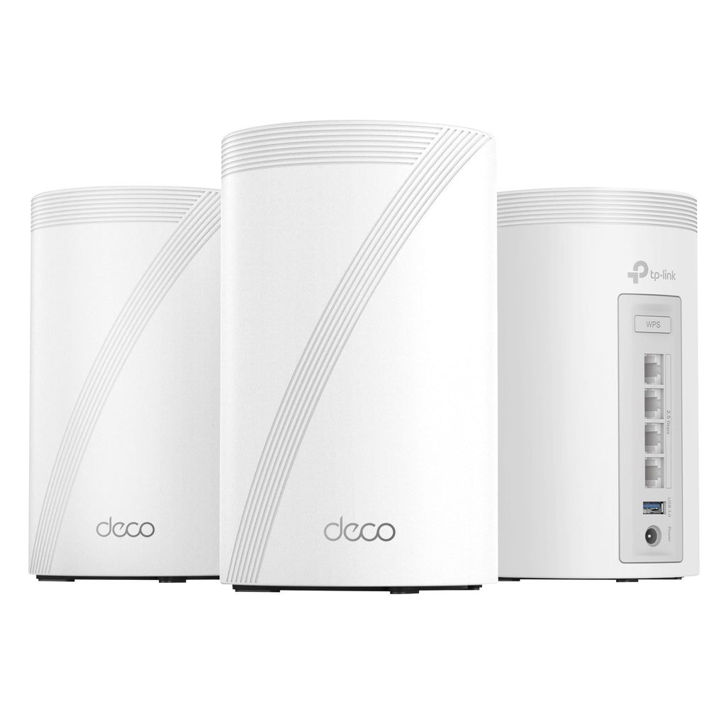 TP-Link – Deco 7 Pro BE11000 Tri-Band Wi-Fi 7 Whole Home Mesh System, 3-Pack